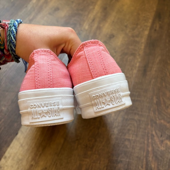 Converse CTAS Ox Lift Platform Canvas Pink Size 8 - Picture 10 of 13